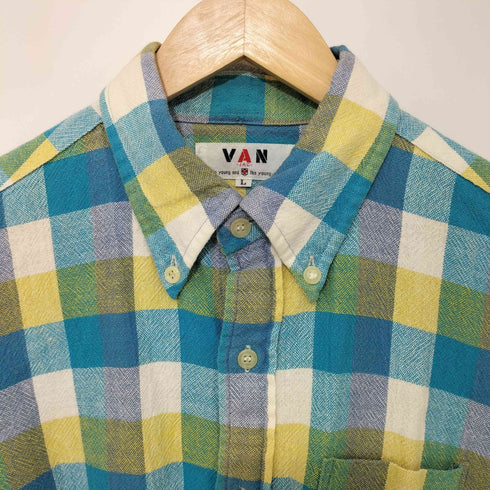 ヴァンヂャケット VAN JAC マルチカラーボタンダウンS/S シャツ メンズ L