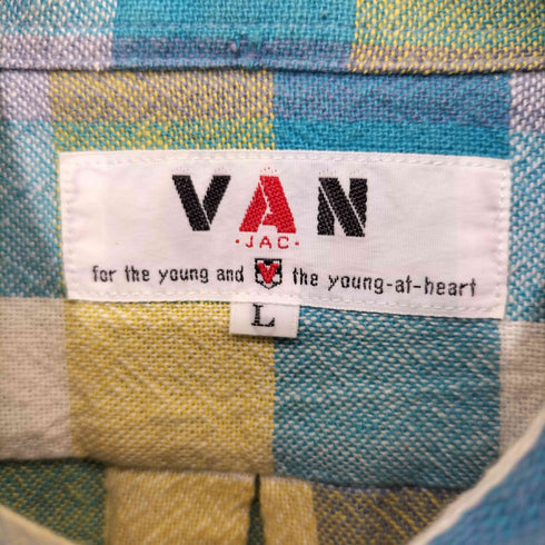 ヴァンヂャケット VAN JAC マルチカラーボタンダウンS/S シャツ メンズ L