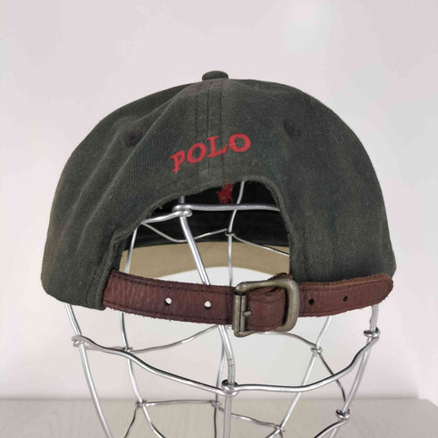 ポロバイラルフローレン Polo by RALPH LAUREN ポニー刺繍 レザーアジャスター 6パネルキャップ メンズ ONE SIZE