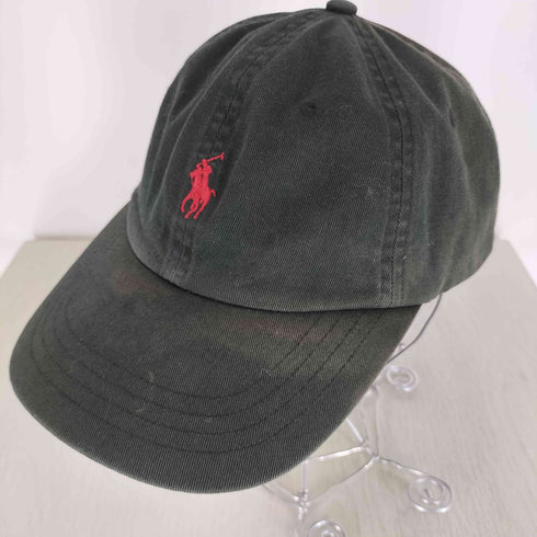 ポロバイラルフローレン Polo by RALPH LAUREN ポニー刺繍 レザーアジャスター 6パネルキャップ メンズ ONE SIZE