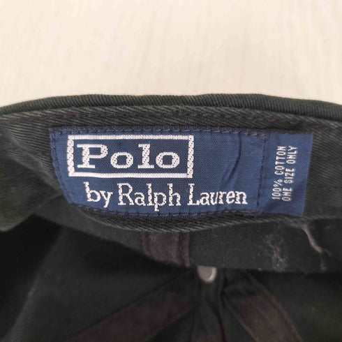 ポロバイラルフローレン Polo by RALPH LAUREN ポニー刺繍 レザーアジャスター 6パネルキャップ メンズ ONE SIZE