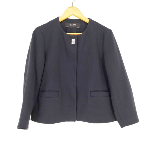 ザラ ZARA BASIC COLLECTION ノーカラージャケット レディース JPN:L