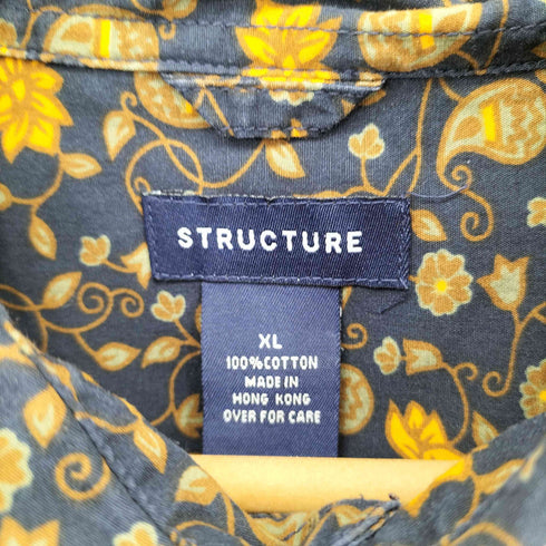 ストラクチャー STRUCTURE 総柄 ロングスリーブシャツ メンズ import:XL