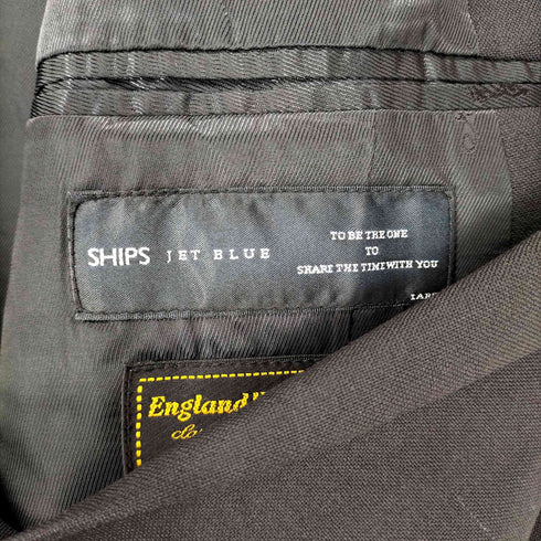 シップスジェットブルー SHIPS JET BLUE ENGLAND WOOL 1Bテーラードジャケット メンズ JPN:L