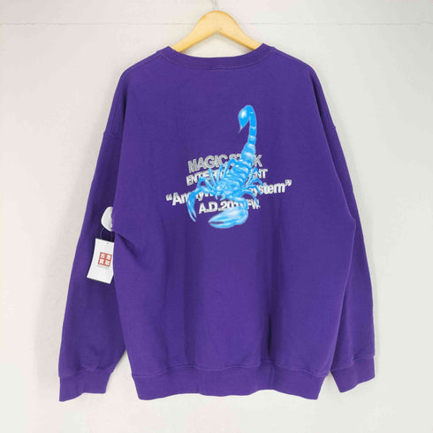 マジックスティック MAGIC STICK ENTERTAINMENT 両面プリントクルーネックスウェット メンズ JPN:XL