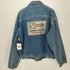 トミーヒルフィガー TOMMY HILFIGER 90-00s ロゴ刺繍 デニム ジップアップジャケット メンズ import:XL