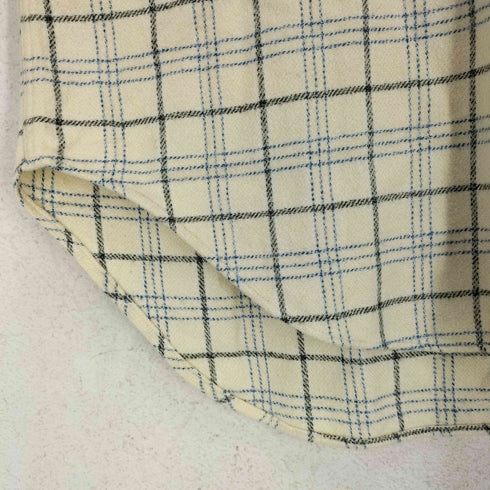 エトロミラノ ETRO MILANO ロゴ刺繍チェック柄ボタンダウンネルシャツ メンズ US:40