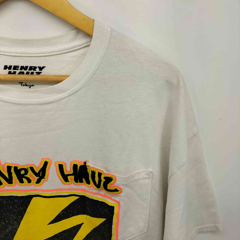 HENRY HAUZ×HIROTTON デザイン 半袖 Tシャツ メンズ JPN:XL