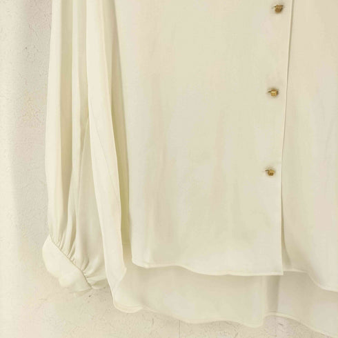 ユナイテッドアローズ UNITED ARROWS UBCB キューブボタン Vネック ブラウス レディース JPN:38