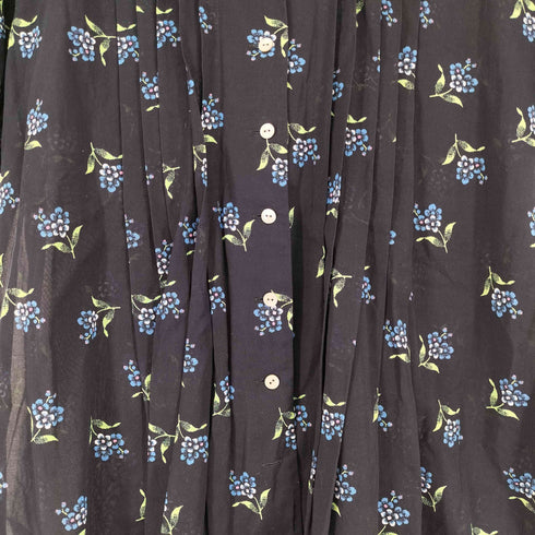 ケンゾー KENZO COMPOSITION フラワープリーツシャツ レディース 38
