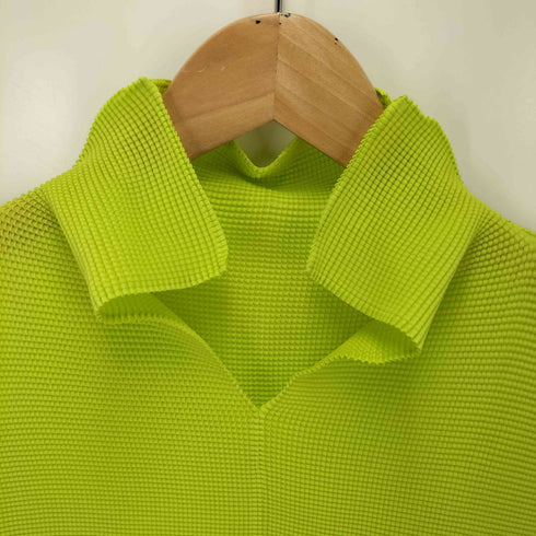 ミー イッセイミヤケ me ISSEY MIYAKE 09SS プリーツ S/S スキッパー シャツ カットソー レディース