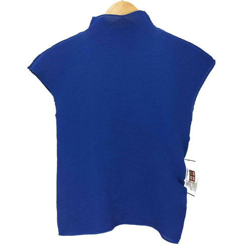 ミー イッセイミヤケ me ISSEY MIYAKE 04SS ノースリーブ ハイネック プリーツトップ レディース