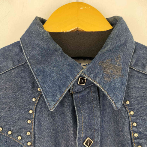 ロックマウント ROCK MOUNT 80~90s USA製 スタッズデニムウエスタンシャツ メンズ 15.5 X 33.5