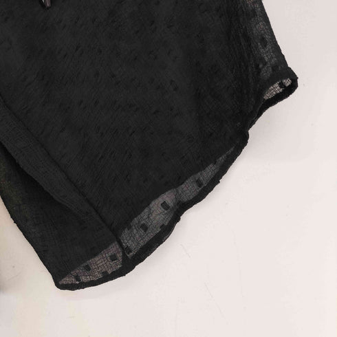 ザラ ZARA 刺繍シアーブラウス レディース import:M