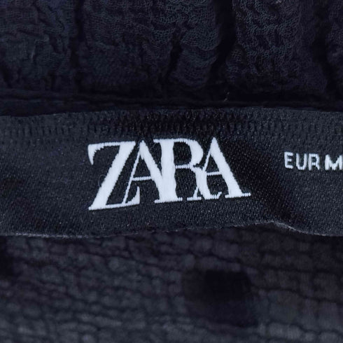 ザラ ZARA 刺繍シアーブラウス レディース import:M