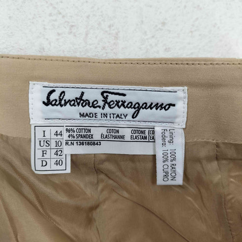 サルヴァトーレフェラガモ Salvatore Ferragamo バックスリットスカート レディース 44