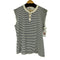 エルエルビーン L.L.Bean 80~90s USA製 RIVER DRIVERS SHIRT ボーダーノースリーブシャツ メンズ JPN:L