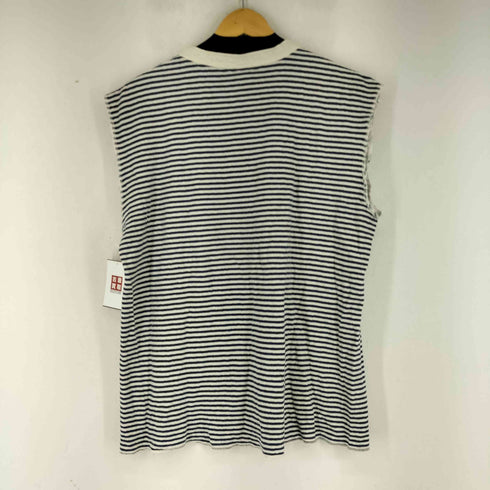エルエルビーン L.L.Bean 80~90s USA製 RIVER DRIVERS SHIRT ボーダーノースリーブシャツ メンズ JPN:L