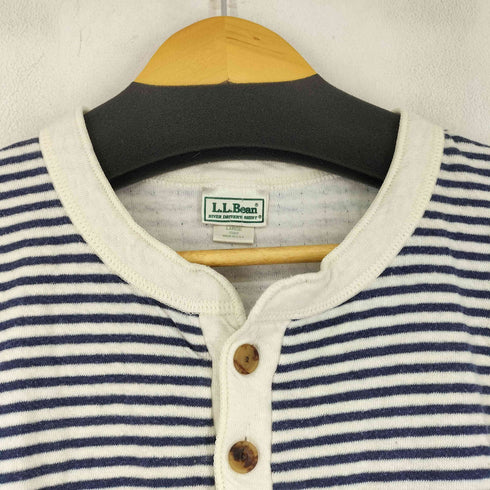 エルエルビーン L.L.Bean 80~90s USA製 RIVER DRIVERS SHIRT ボーダーノースリーブシャツ メンズ JPN:L