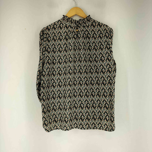 coral 総柄フリルブラウス レディース M-L
