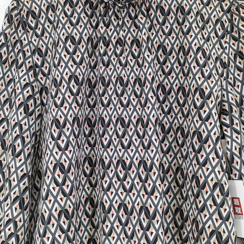 coral 総柄フリルブラウス レディース M-L