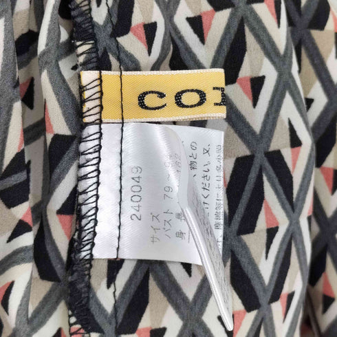 coral 総柄フリルブラウス レディース M-L