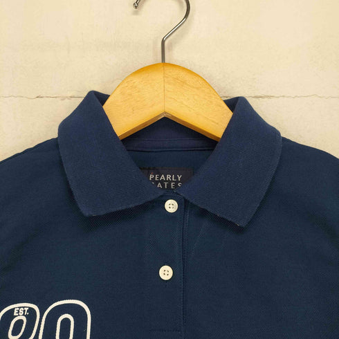 パーリーゲイツ PEARLY GATES フロントプリントノースリーブポロシャツ レディース JPN:1