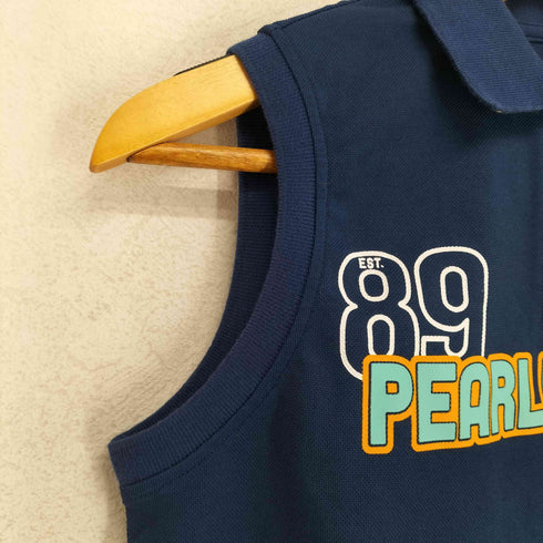 パーリーゲイツ PEARLY GATES フロントプリントノースリーブポロシャツ レディース JPN:1