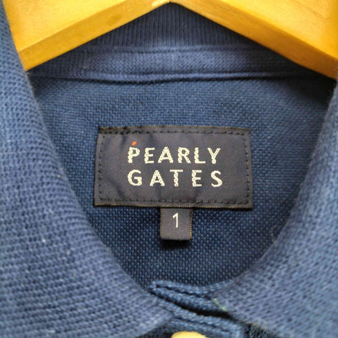 パーリーゲイツ PEARLY GATES フロントプリントノースリーブポロシャツ レディース JPN:1
