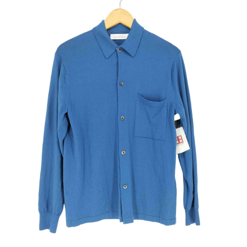 ユナイテッドアローズグリーンレーベルリラクシング UNITED ARROWS green label relaxing 120s 天竺 ポロ カーディガン メンズ JPN:M
