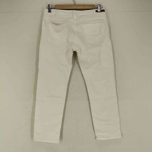 ヤヌーク YANUK CECIL ホワイトボーイフレンドクロップドパンツ レディース US:25
