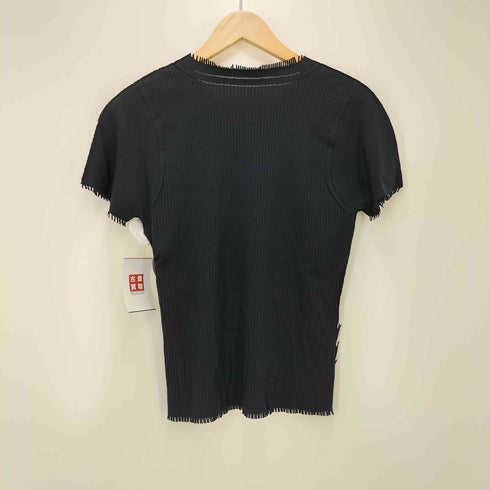 プリーツプリーズイッセイミヤケ PLEATS PLEASE ISSEY MIYAKE A.POC プリーツ 切り替え フリンジ S/S カットソー レディース