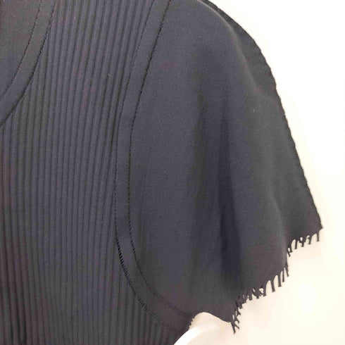 プリーツプリーズイッセイミヤケ PLEATS PLEASE ISSEY MIYAKE A.POC プリーツ 切り替え フリンジ S/S カットソー レディース