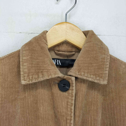 ザラ ZARA CORDUROY COAT WITH POCKETS レディース import:S