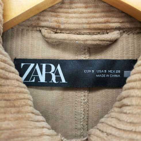ザラ ZARA CORDUROY COAT WITH POCKETS レディース import:S