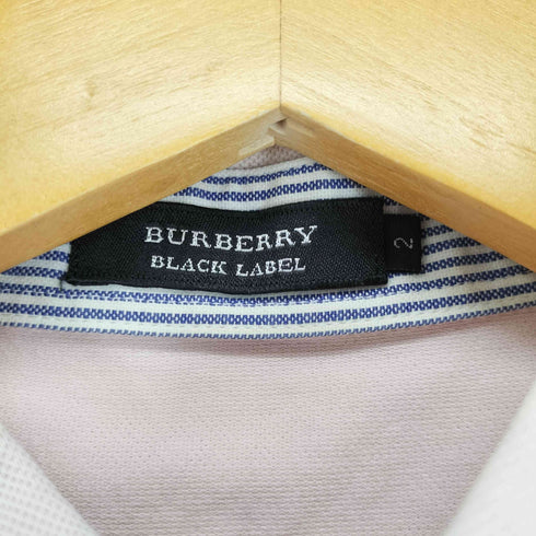 バーバリーブラックレーベル BURBERRY BLACK LABEL ポニー刺繍ポロシャツ メンズ JPN:2