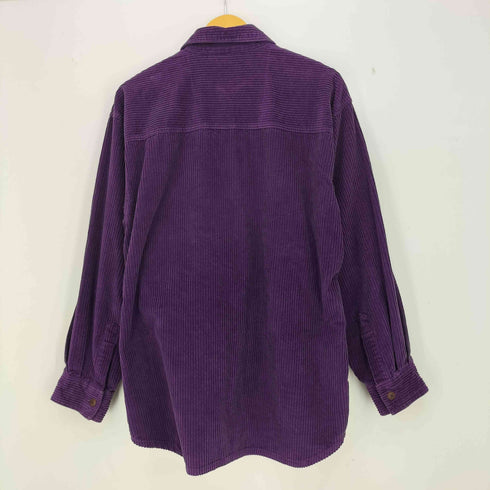 フェイデッドグローリー FADED GLORY 90S 香港製 コーデュロイ ジップシャツ メンズ import:L