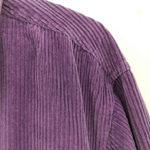 フェイデッドグローリー FADED GLORY 90S 香港製 コーデュロイ ジップシャツ メンズ import:L