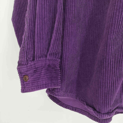 フェイデッドグローリー FADED GLORY 90S 香港製 コーデュロイ ジップシャツ メンズ import:L