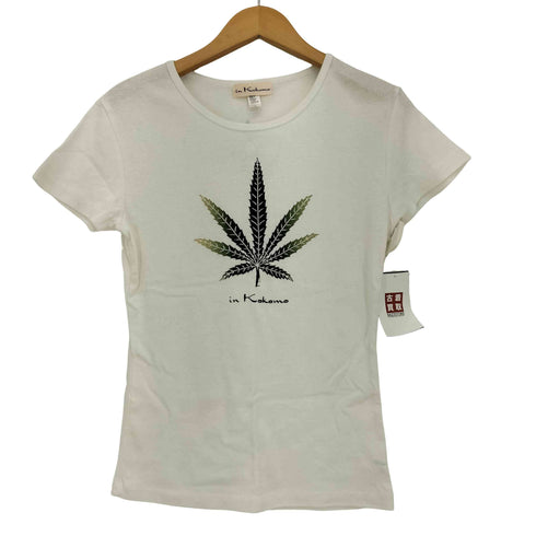 in Kokomo Y2K 植物プリント ピチT クルーネックTシャツ レディース JPN:L
