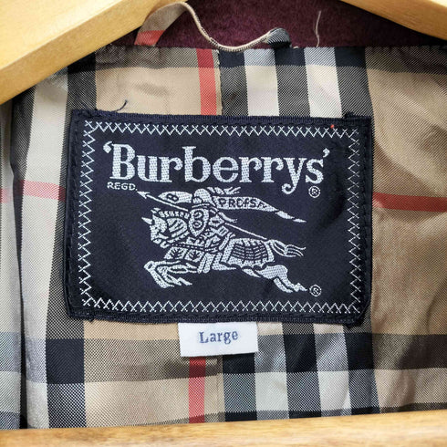 バーバリーズ BURBERRYS カシミヤ混裏地ノヴァチェックガウンコート メンズ JPN:L