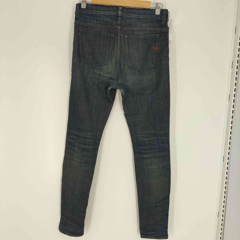 ディーゼル DIESEL 1983 ローライズ スリム ジーンズ デニム パンツ ロゴ 刺繍 メンズ W:28