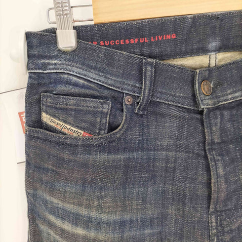 ディーゼル DIESEL 1983 ローライズ スリム ジーンズ デニム パンツ ロゴ 刺繍 メンズ W:28