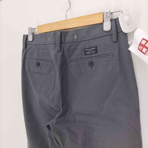バナナリパブリック BANANA REPUBLIC SLIM RMC NEW ANTHRACITE 413 コットン ポリ チノ パンツ メンズ W:29 I:30