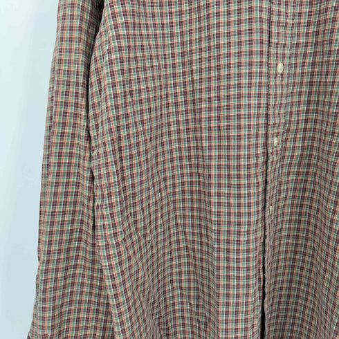 ラルフローレン RALPH LAUREN 00S CLASICC FIT ポニー刺繍 チェック L/S ボタンダウンシャツ メンズ import:XL