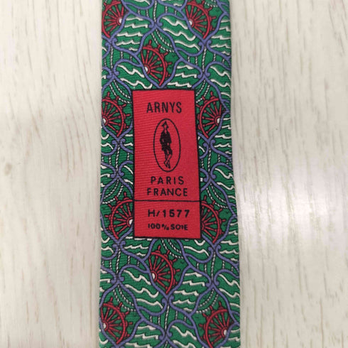 アルニス パリス ARNYS PARIS フランス製 総柄シルクネクタイ メンズ