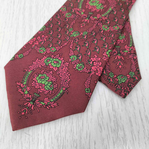 アルニス パリス ARNYS PARIS フランス製 花柄シルクネクタイ メンズ
