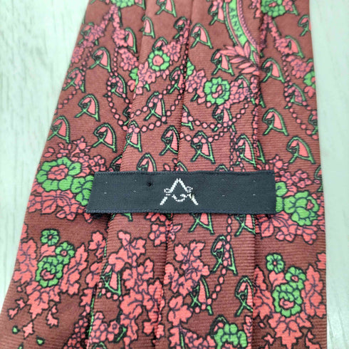 アルニス パリス ARNYS PARIS フランス製 花柄シルクネクタイ メンズ