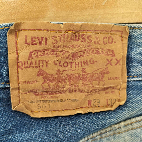 リーバイス Levis 80S 501 653刻印 ボタンフライ デニムパンツ メンズ W29 L32