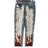 MT99 DAMAGE FIRE PRINT jeans denim Pants メンズ JPN:M